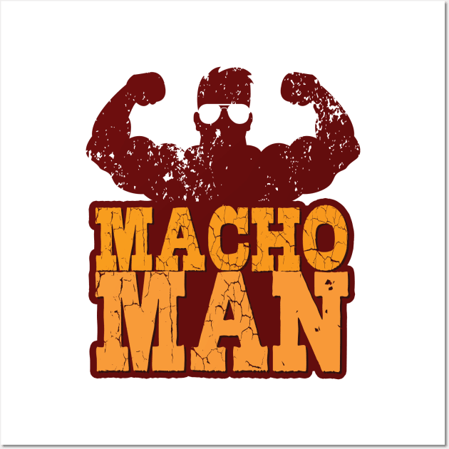 'Macho Man Groovy Style' Awesome 70s Vintage Gift Wall Art by ourwackyhome